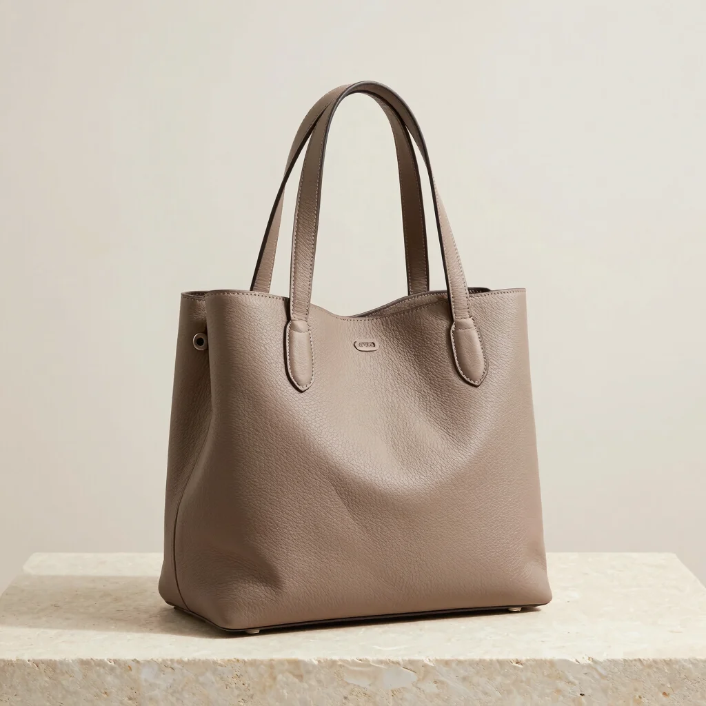 Structured Leather Tote
