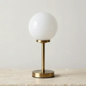 Brushed Brass Globe Lamp
